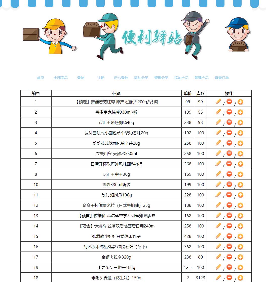 便利店 PHP动态网页设计成品源码 预览图5