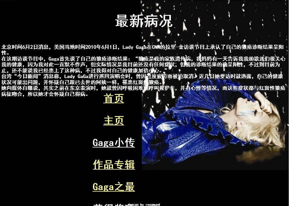 LADY GAGA偶像网页作业 预览图4
