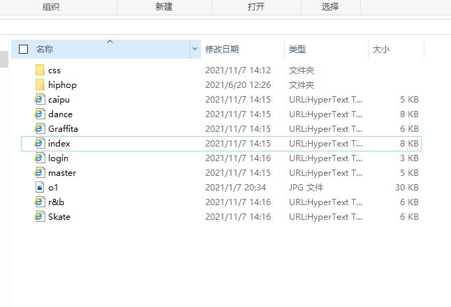 HIPhop主题网页设计作业源码,html css+div 预览图3