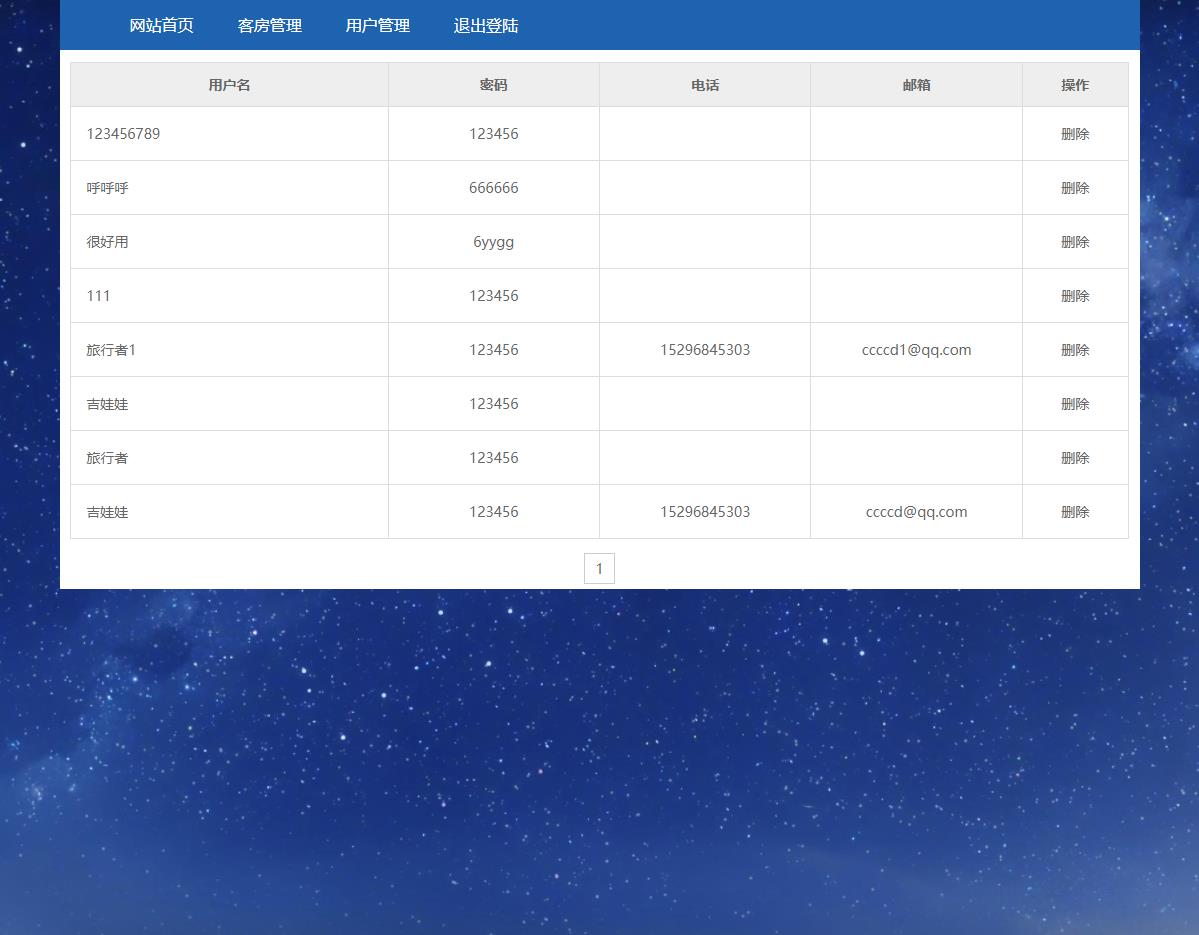 PHP酒店客房管理系统，大学生PHP+MYSQL动态网页课程设计，网页毕业设计 预览图3