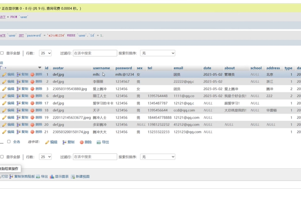 基于PHP+MYSQL四川腾冲旅游留言注册用户管理系统，动态网站期末大作业 预览图7