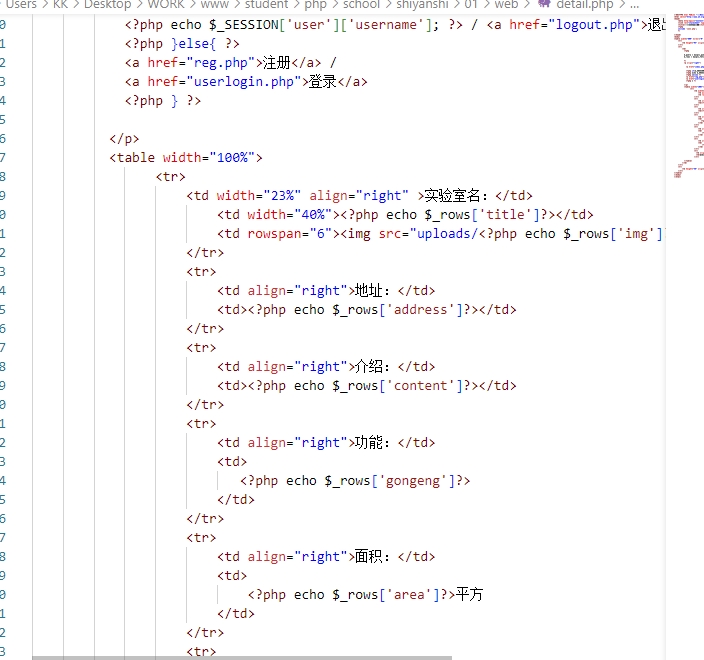 PHP+MYSQL实验室增删除改查PHP期末大作业动态网页设计源码+数据 预览图2